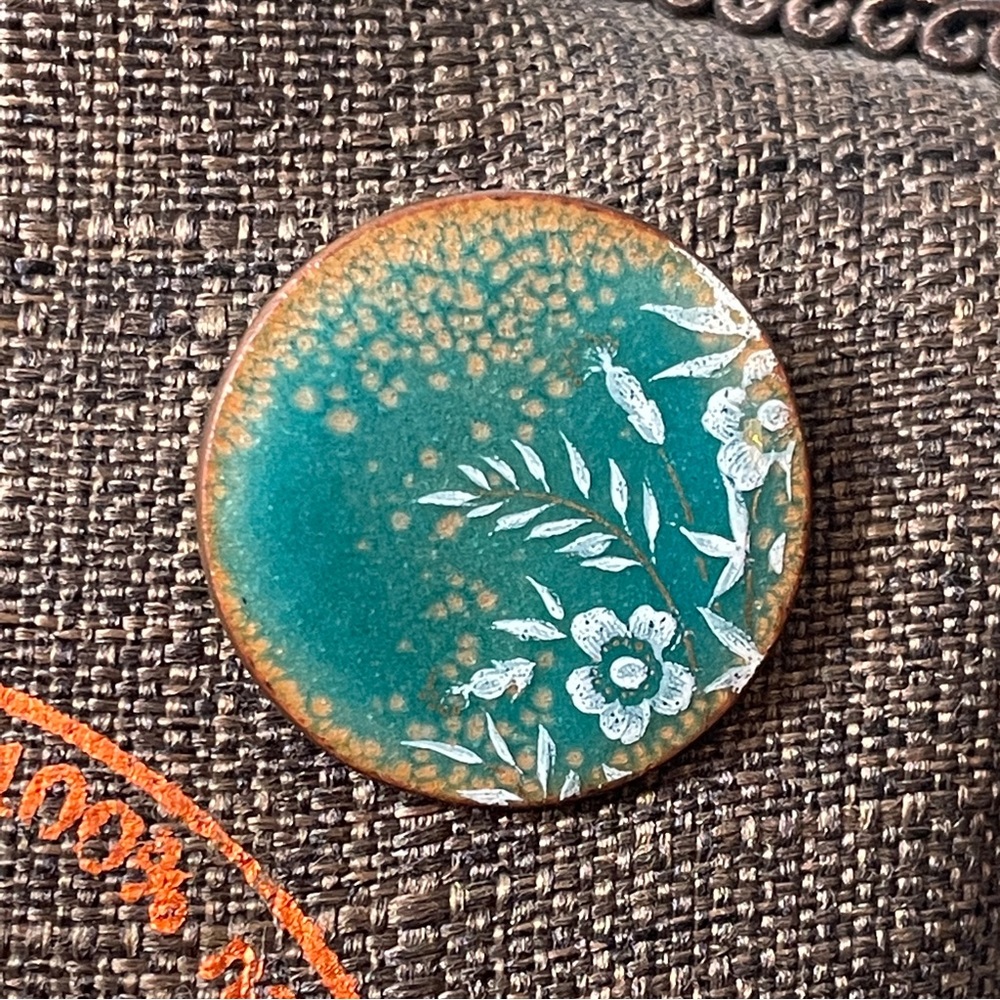 Circular Floral Brooch